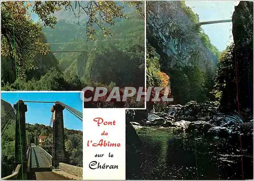 Moderne Karte La Haute Savoie pittoresque le pont de l'Abime sur le Cheran