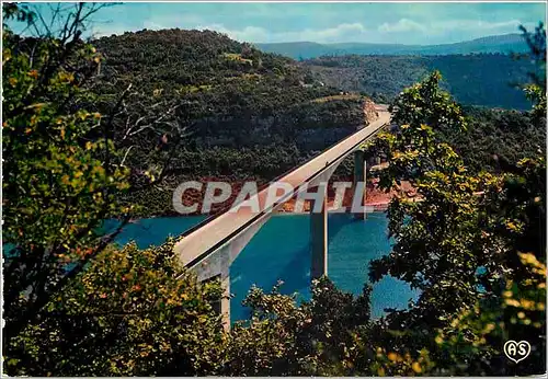 Moderne Karte Les Gorges de l'Ain Pont de la Pyle Longueur totale du tablier 351 m