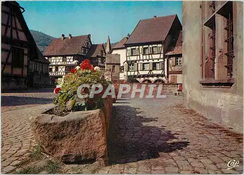 Moderne Karte Kayserberg Vers le vieux vpont et la maison du Forgeron