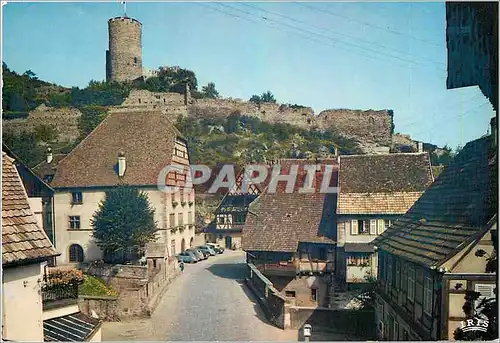 Cartes postales moderne L'Alsace pittoresque Kayserberg (Haut Rhin) le pont fortifie (XVIe s) et le chateau (XIIIe s)