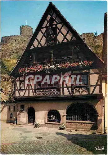 Moderne Karte Kayserberg (Haut Rhin) Maison Pittoresque au pied du chateau du XIIIe s