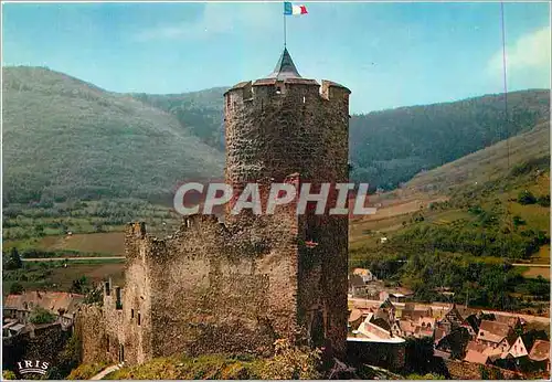 Cartes postales moderne Kayserberg (Haut Rhin)le donjon du chateau (XIIIe s) dominant la ville