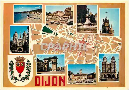 Cartes postales moderne Dijon (Cote d'Or) Le Lac place Darcy