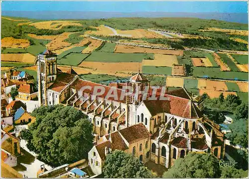 Cartes postales moderne Vezelay vue aerienne de la basilique