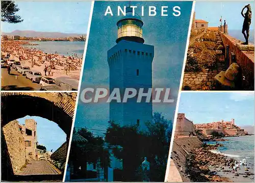 Cartes postales moderne Antibes (Alpes M) Plage de la Salise le chateau et musee Picasso