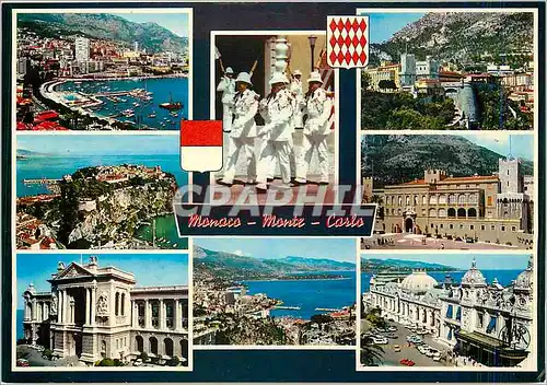 Moderne Karte Souvenir de Princopaute de Monaco