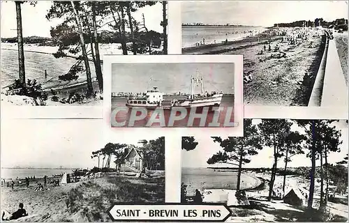 Cartes postales moderne St Brevin les Pins (Arrivee du Saint Christophe a Mindin) Bateau