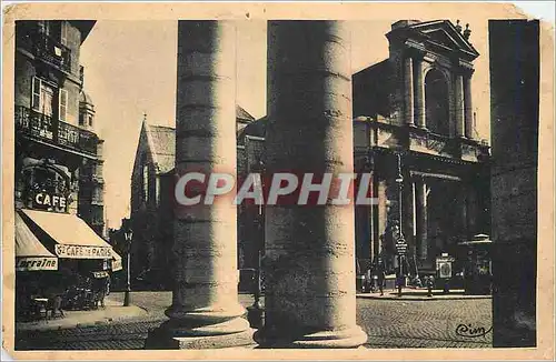 Moderne Karte Dijon (Cote d'Or) Place du Theatre