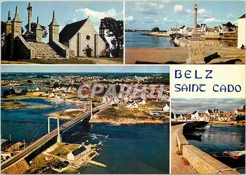 Cartes postales moderne Belz Saint Cado (Morbihan) Le Pont lorois sur la riviere d'Etel