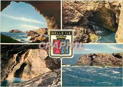 Moderne Karte Belle Ile en Mer La Roche de l'Apothicairerie