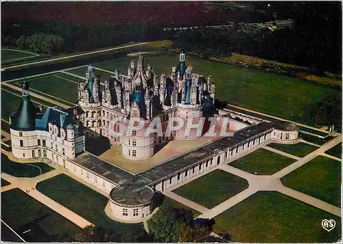 Cartes postales moderne Chambord (Lo_ir et Cher) Le pllllllllus vaste de la Loire (156 m sur 117m 440pieces)