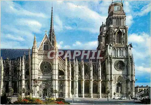 Cartes postales moderne Les Merveilles du Val de Loire Orleans (Loiret) Le pont George V sur la loire et la cathedrale S