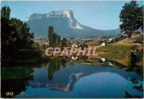 Moderne Karte Chambery (Savoie) Challes les Eaux le lac St Andre Miroir du Granier (1938m)