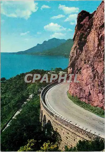 Cartes postales moderne Cote d'Azur L'Esterel Route Corniche et les roche rouges