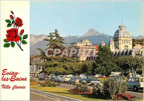 Cartes postales moderne Evian les Bains (Hte Savoie) Ville fleurie les Quais l'Etablissement thermal