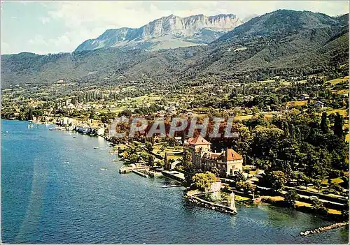 Moderne Karte Aux environs d'Evian les Bains sur les bords du Lac Leman Lugrin et Tour Ronde Au fond les Memis