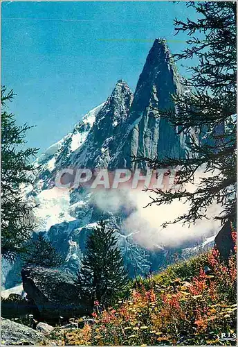 Cartes postales moderne Chamonix Mont Blanc Les Drus et l'Aiguille verte depuis le Montenvers