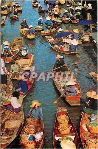 Cartes postales moderne Floating Market Only can be seen in thailand Tourists like very much