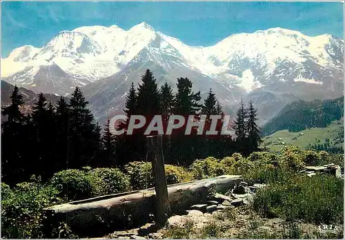 Cartes postales moderne Panorama sur le Massif du Mont Blanc