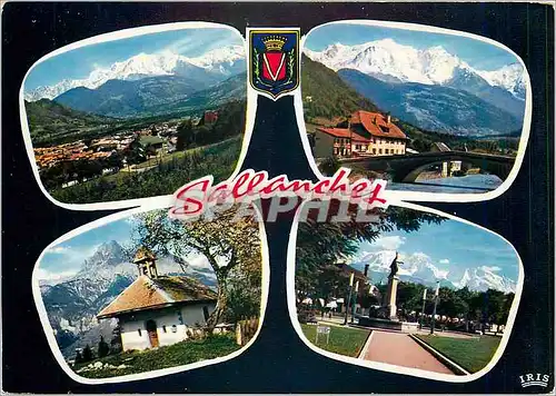 Cartes postales moderne Sallanches Vue generale et chaine du Mont Blanc Pont Saint Martin