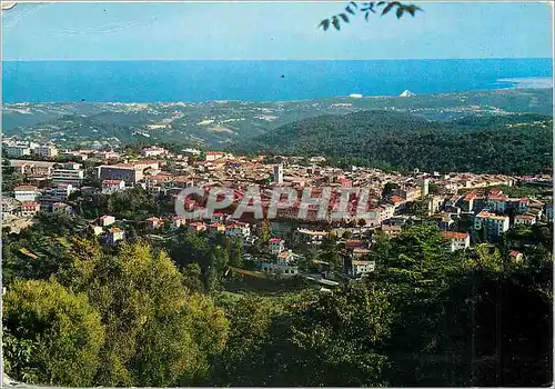 Moderne Karte Cote d'Azur Vence Vue generale