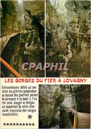 Moderne Karte Les Gorges du Fier (Haute savoie)