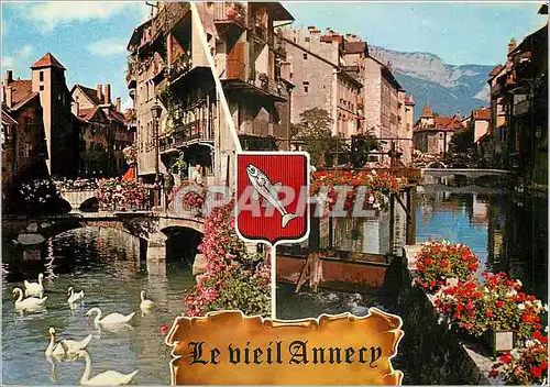 Cartes postales moderne Le Vieil Annecy Pittoresque des vieilles pierres sur le canal le Thiou