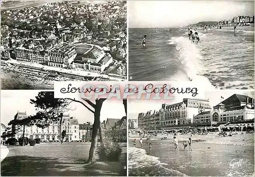 Cartes postales moderne Cabourg vue aerienne la plage le Casino et les Hotels