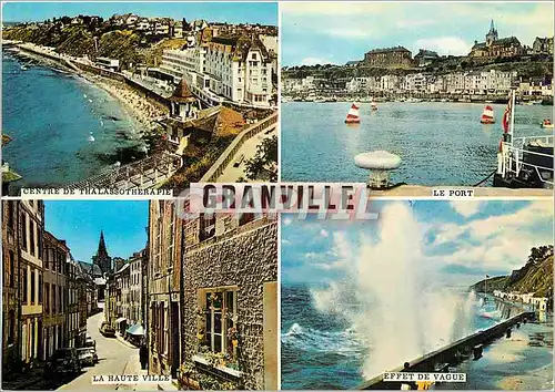 Cartes postales moderne Granville Centre de Thalassotherapie Le port