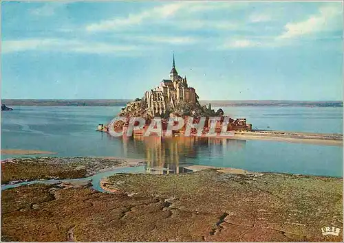 Cartes postales moderne Le Mont Saint Michel Vue aerienne