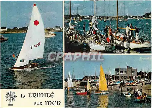 Cartes postales moderne La Bretagne Pittoresque de la Mer et des Bois La Trinite sur Mer Grand centre de Yachting le Por