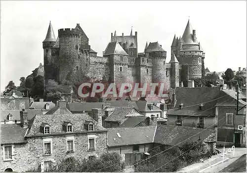 Moderne Karte Vitre (I et V) Le chateau vu de la route de Rennes