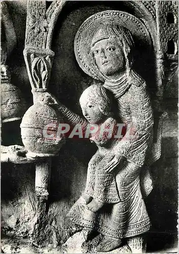 Cartes postales moderne Cathedrale d'Autun (S et L) la Vierge et l'enfant chapiteau
