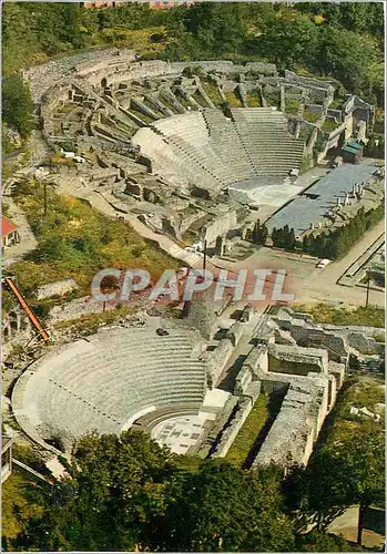 Cartes postales moderne Lyon Colline de Fourviere les Theatres Romaons au 1er plan l'Odeon