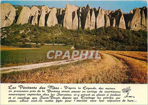 Moderne Karte Les Mees (Alpes de Hautes Provence) Les Roches des Penitents