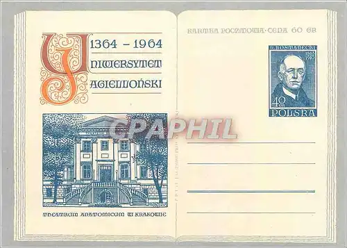 Entier Postal   1364 1964 Cracovie