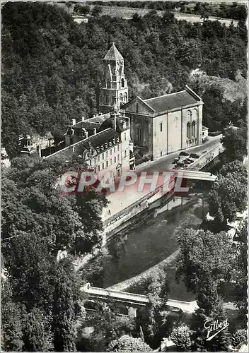 Cartes postales moderne Brantome en Perigord Vue aerienne sur la Drome L'Abbaye et le CLocher XIes