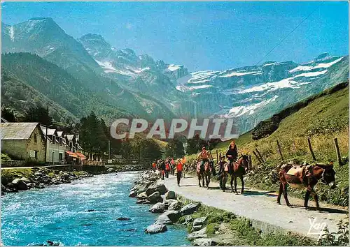 Cartes postales moderne Nos Belles Pyrenees Gavarnie Le retour du cirque de Gavarnie Promenade exceptionnelle