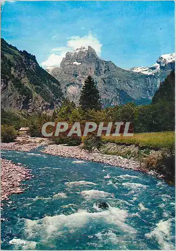 Moderne Karte Sixt (Hte Savoie) Cirque du fer a cheval au 1er plan le giffre