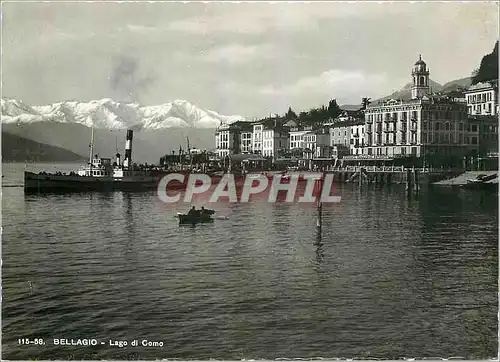 Cartes postales moderne Bellagio Lage du Come Bateau