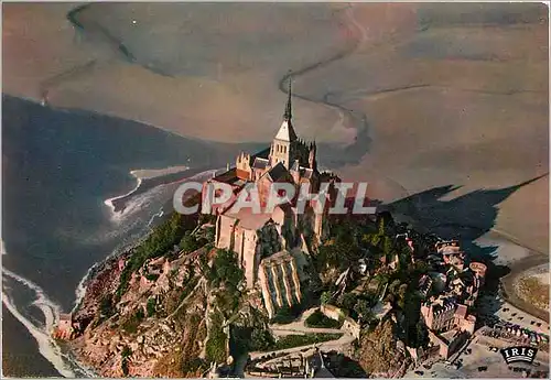 Moderne Karte Mont St Michel vue aerienne