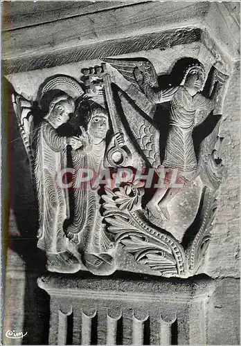 Cartes postales moderne Cathedrale d'Autun (S et L) Ascension de Sinon le Magicien Chapiteau (XIIes)