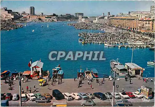 Cartes postales moderne Reflets de Provence Marseille (B du R) Le Quai des Belges et le vieux Port Ch�teau d'If