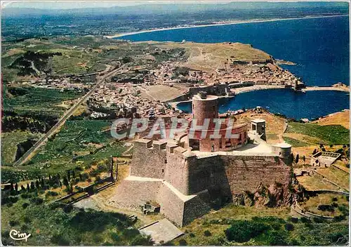 Cartes postales moderne La Cote Vermaille Collioure (Pyr Or) Vue generale le Fort le Port et la Ville
