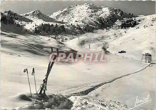 Moderne Karte Les Trois Vallees Moriond (Savoie) Alt 1650 Depart du teleski du signal de l'Ariondaz