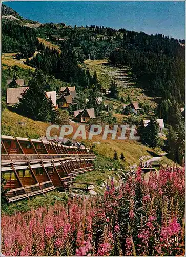 Cartes postales moderne Couleurs et Lumiere de France Les Alpes Les Arcs (Savoie) ses chalets