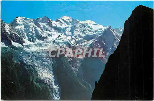 Cartes postales moderne Chamonix Mt Blanc (Hte Sav) Le Mu du Brevent le Telepherique et le Mont Blanc (4807m)