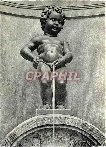 Moderne Karte Bruxelles Manneken Pis