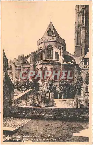 Cartes postales moderne Bruges detail de l'Eglise Notre Dame