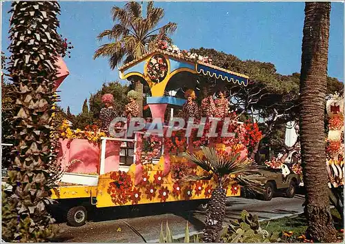 Cartes postales moderne La Cote d'Azur Bataille de Fleurs a Nice